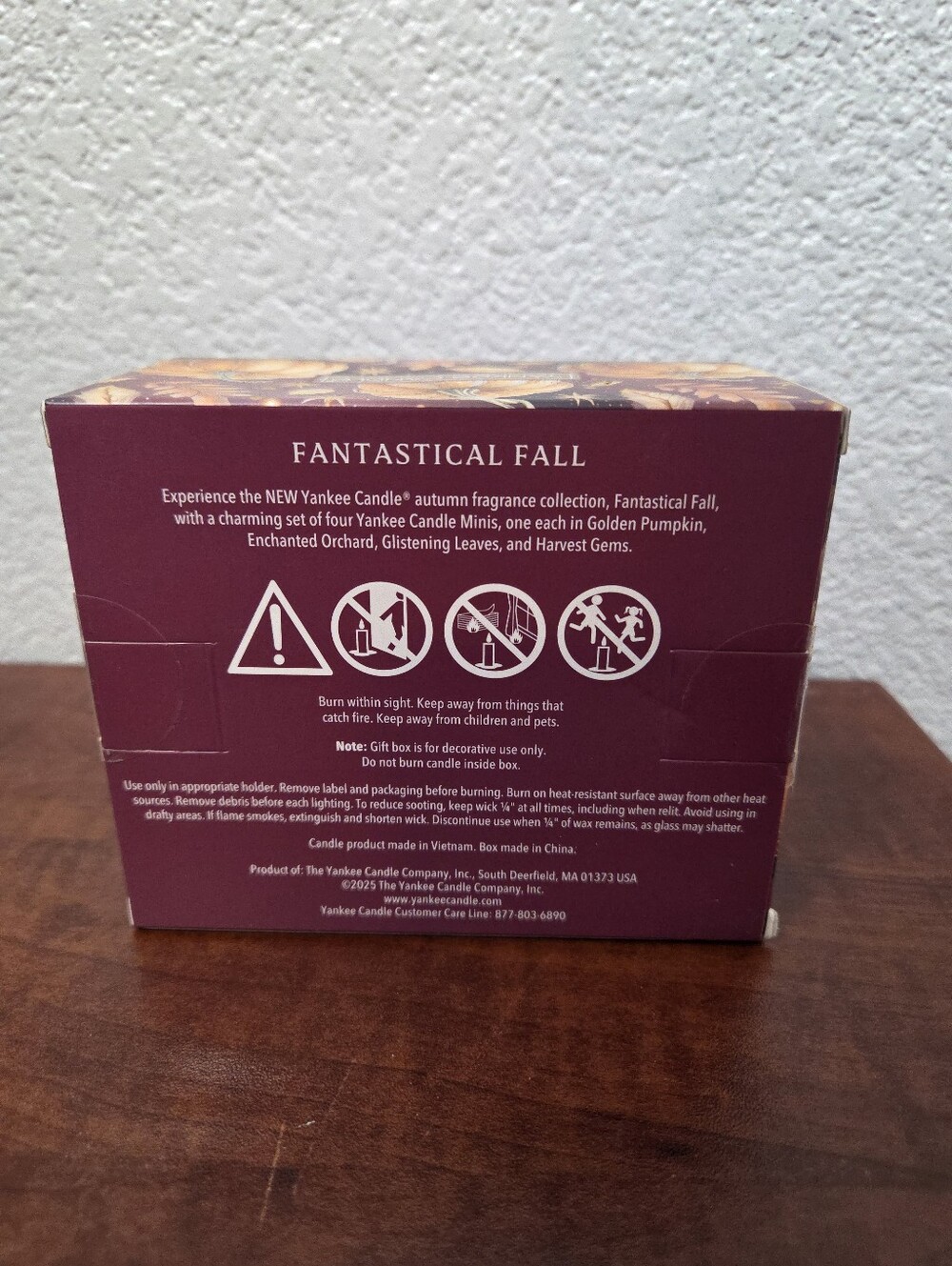Yankee Candle Fall Mini Candle Gift Set - Purple, Gold, Green, Red NIB - Picture 3 of 5
